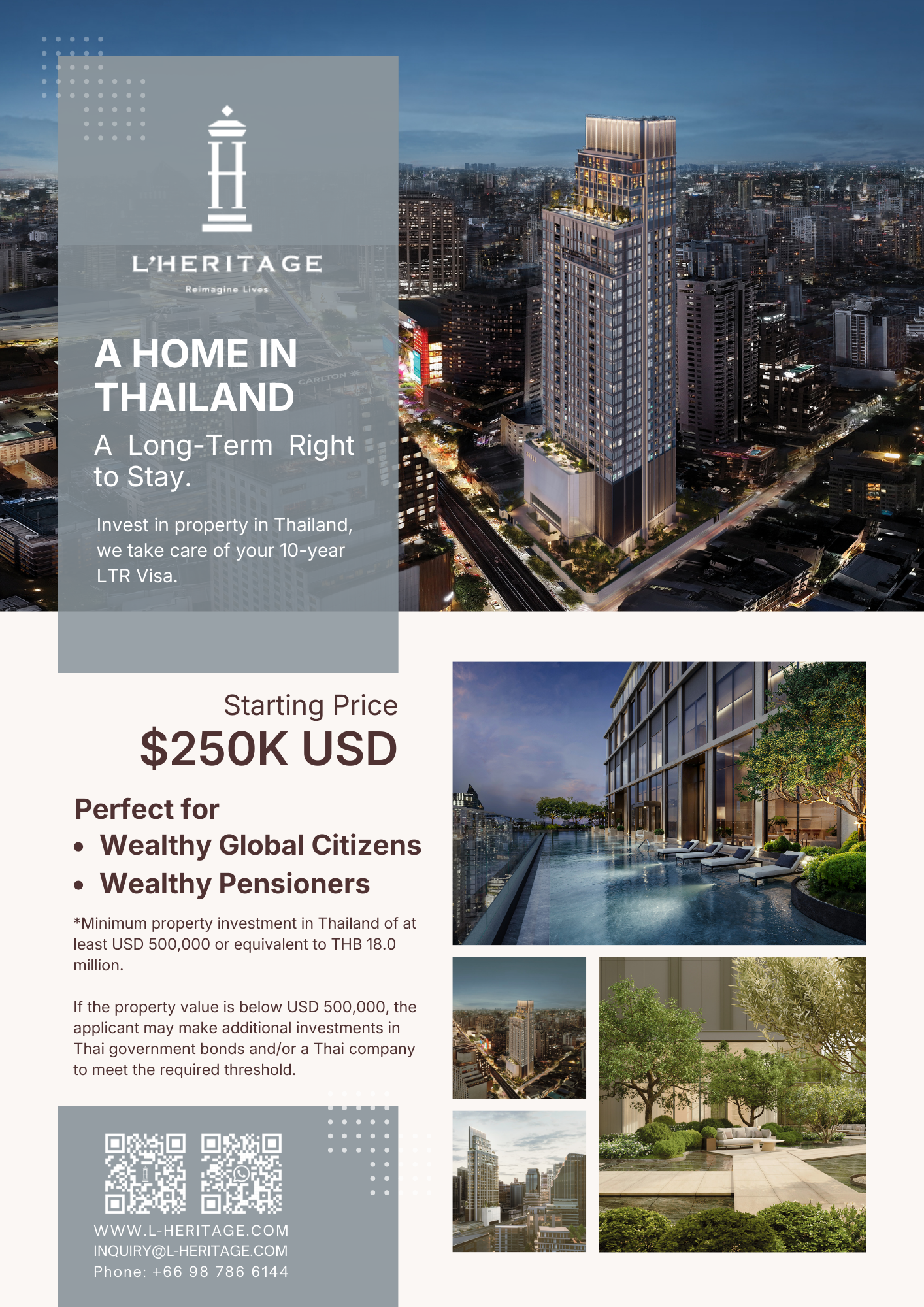 an information poster for private banker