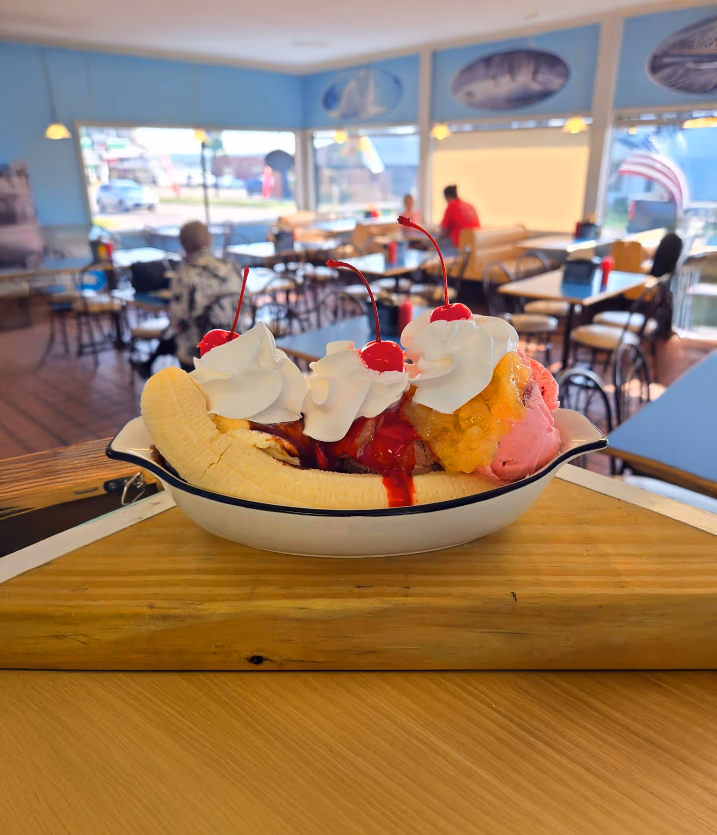 A banana split
