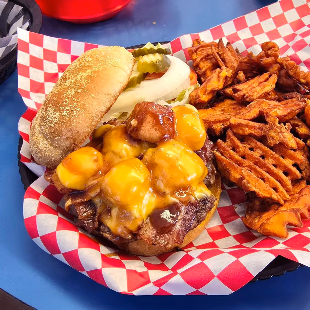 Cheese Curd Burger