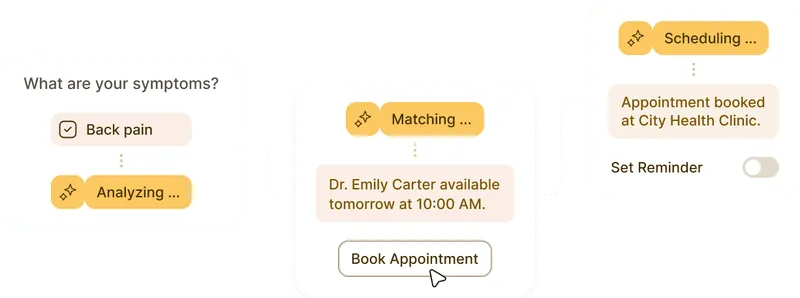 Smart triage flow