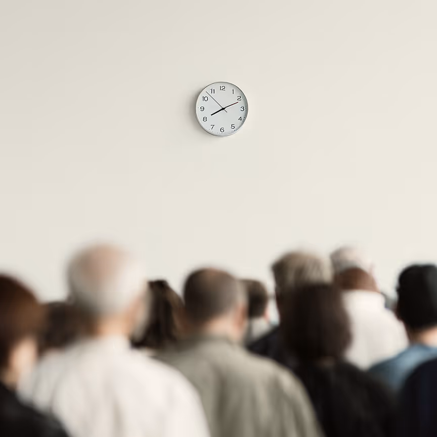 People queuing