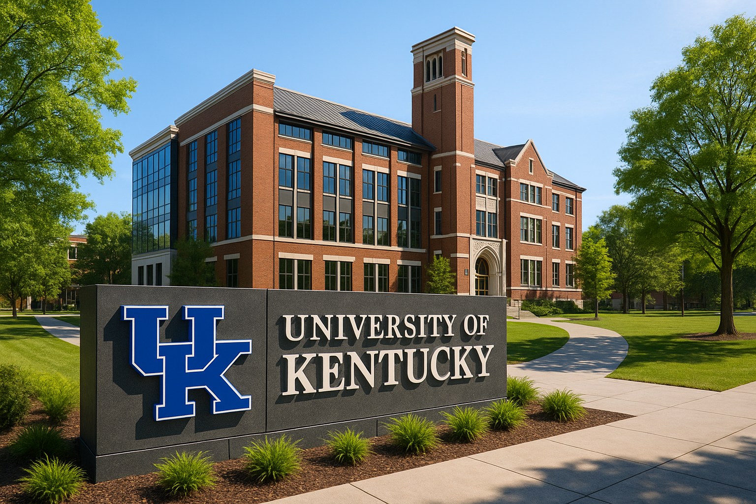 University of Kentucky campus sign
