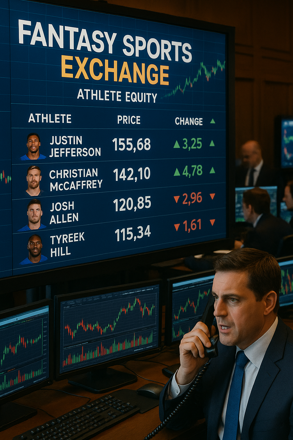 Fantasy sports transformed into a market-like interface