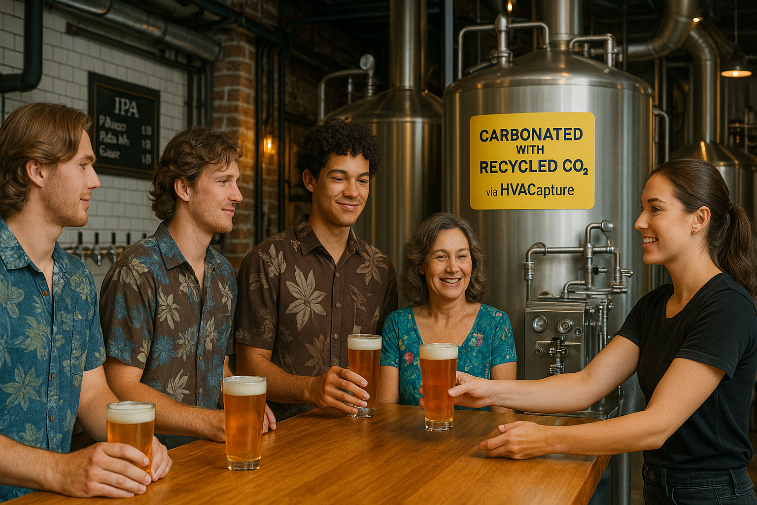 Carbon Recycling Hawai‘i HVACapture™ carbonation and campus fountain visual