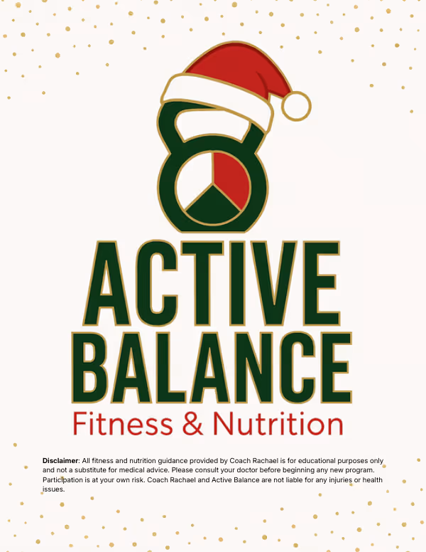 Active Balance Holiday Festive Fitness Mini Guide lead magnet cover designed by Great Lifes Work