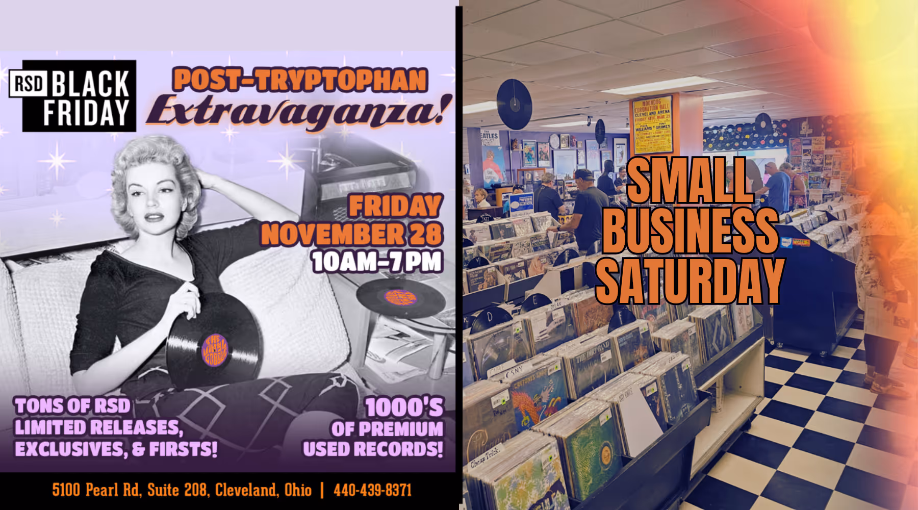 Record Store Day Black Friday Cleveland promotional graphic
