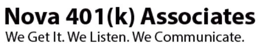 Nova 401(k)Associates logo. We Get It. We Listen. We Communicate.