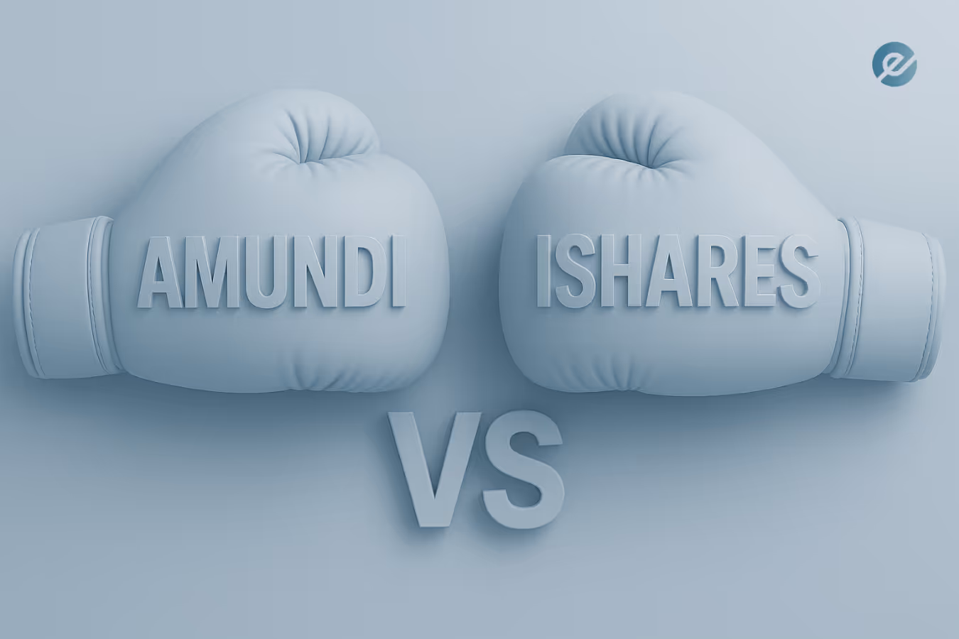 Comparatif ETF Amundi vs iShares illustré par deux gants de boxe face à face