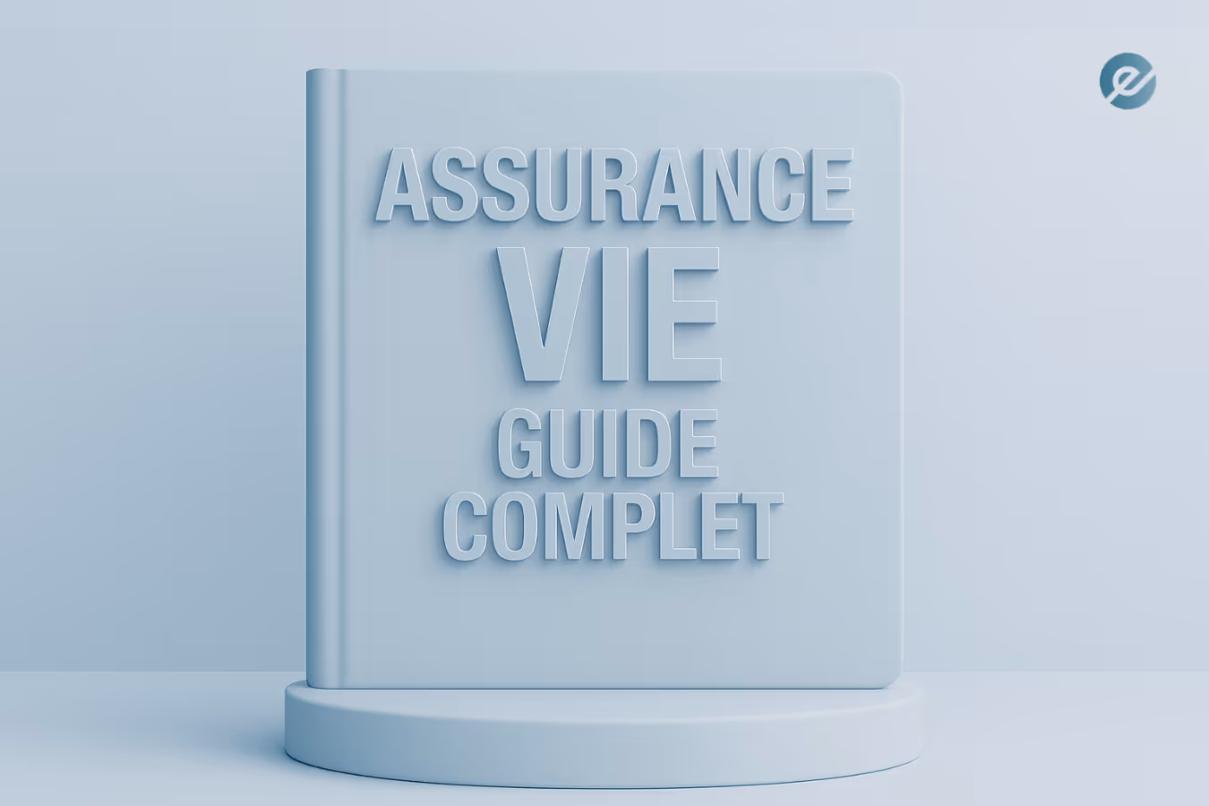Couverture illustrée d’un guide complet sur l’assurance vie.