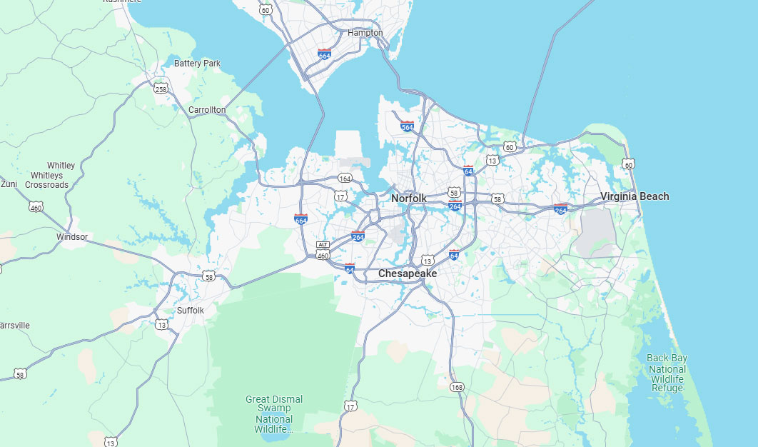 Roof Artistry Service Area Map