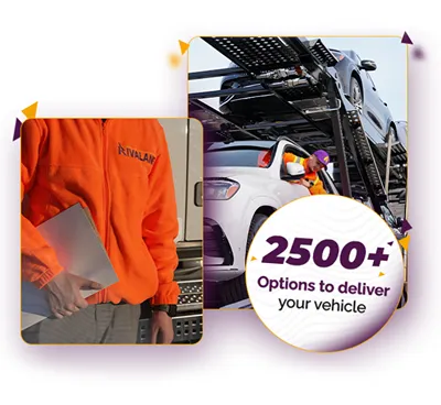Rivalane team member preparing a vehicle for nationwide auto transport.