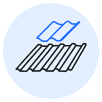 metal roofing icon
