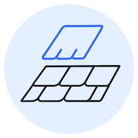 shingle roofing icon