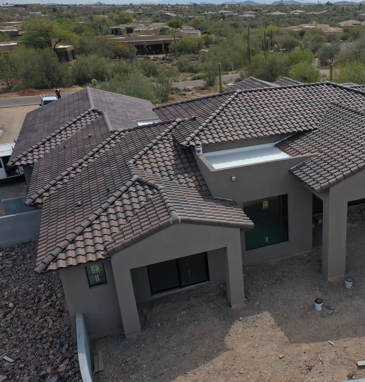 new tile roof installed by Pinnacle Roofing in Phoenix, AZ