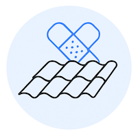 tile roof repair icon
