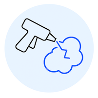 foam roof repair icon