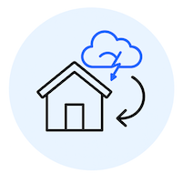foam roof replacement icon