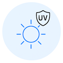 roofing UV protection icon