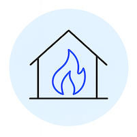 tile roof fire resistance icon