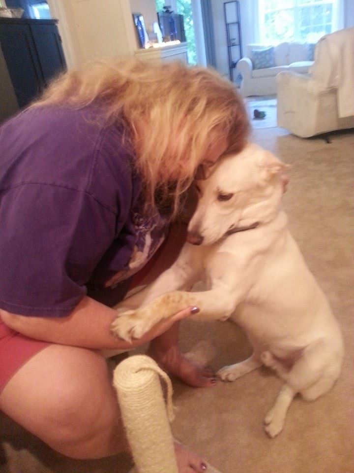 Honor and Deb hugging