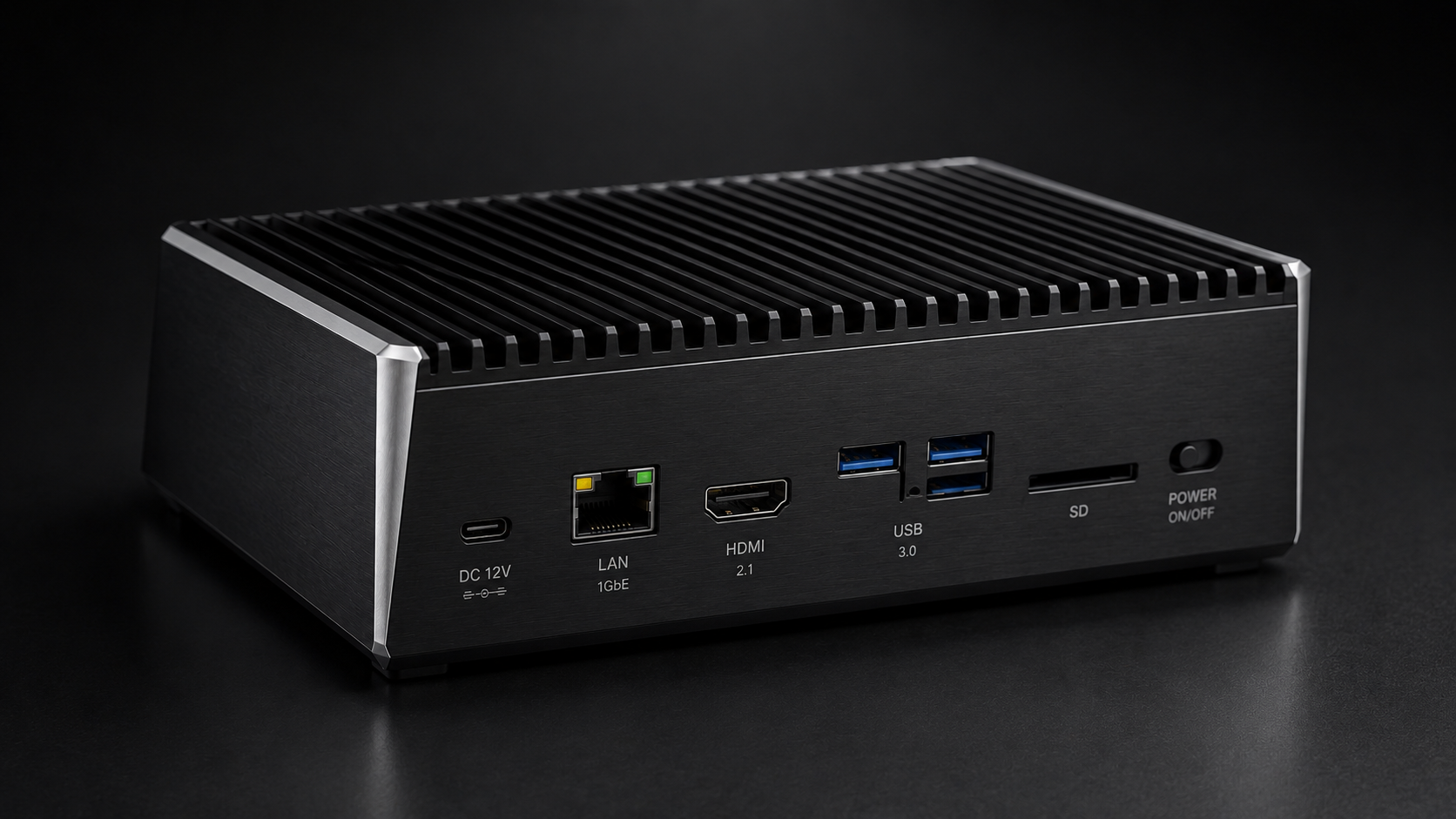 Blockd Home rear panel ports including USB-C, ethernet, HDMI, USB, SD