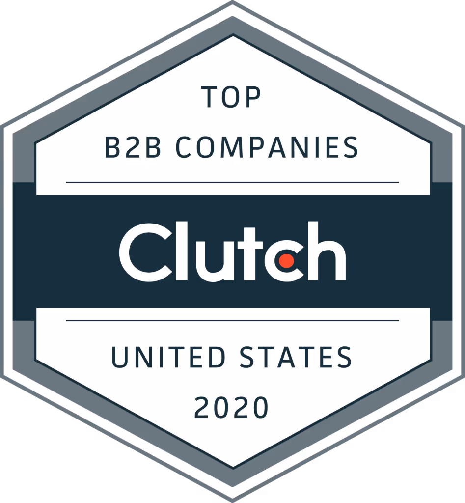 Clutch Badge of Top B2B Companies in the United States