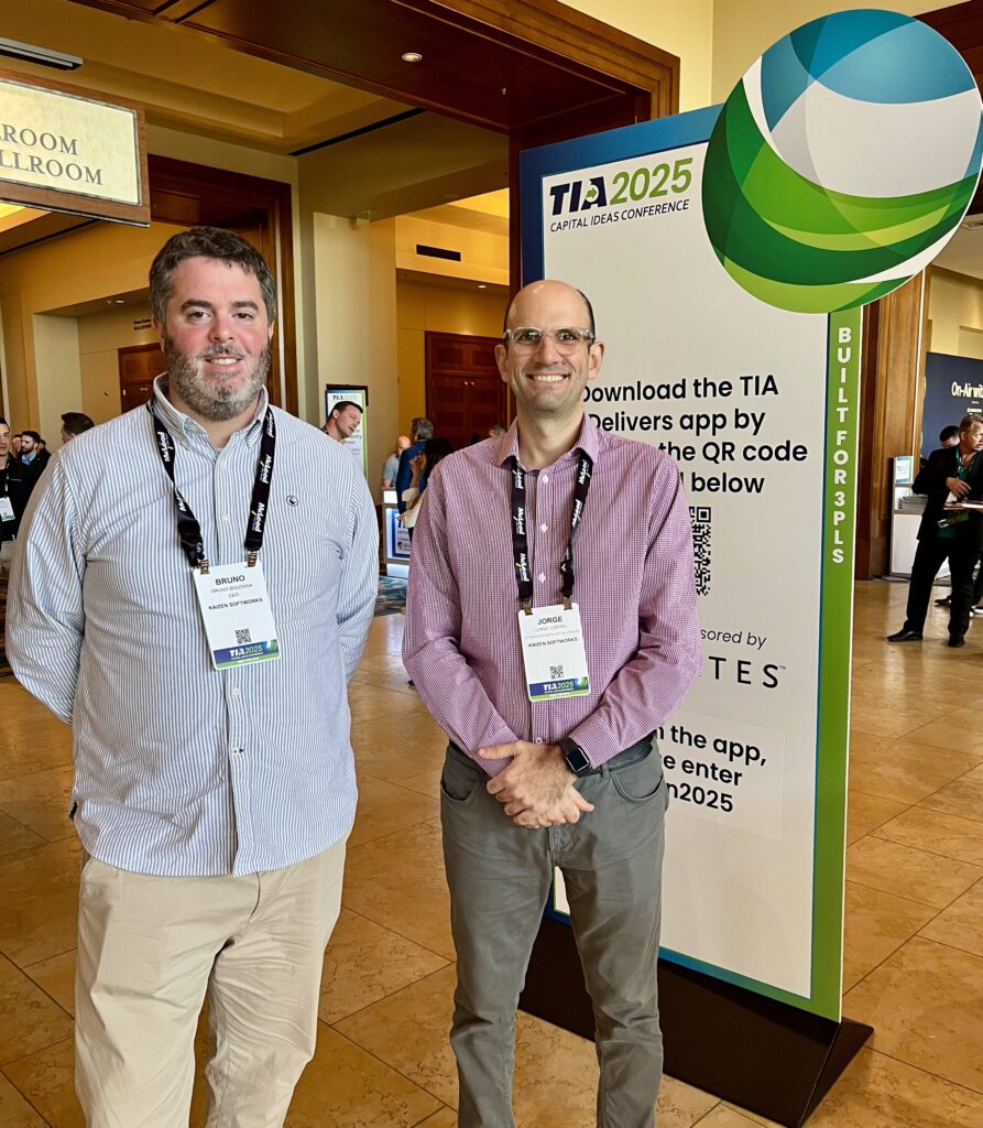 Bruno Bologna, CEO, and Jorge Corral, VP of Partnerships, of Kaizen Softworks, at TIA 2025 conference. 
