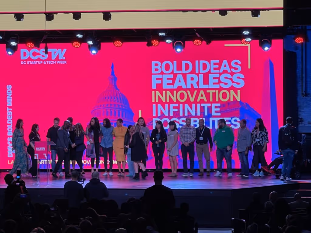 Main stage at DC Startup & Tech Week 2024, featuring various speakers wrapping up the event with closing remarks and reflections on the week's key insights and takeaways.