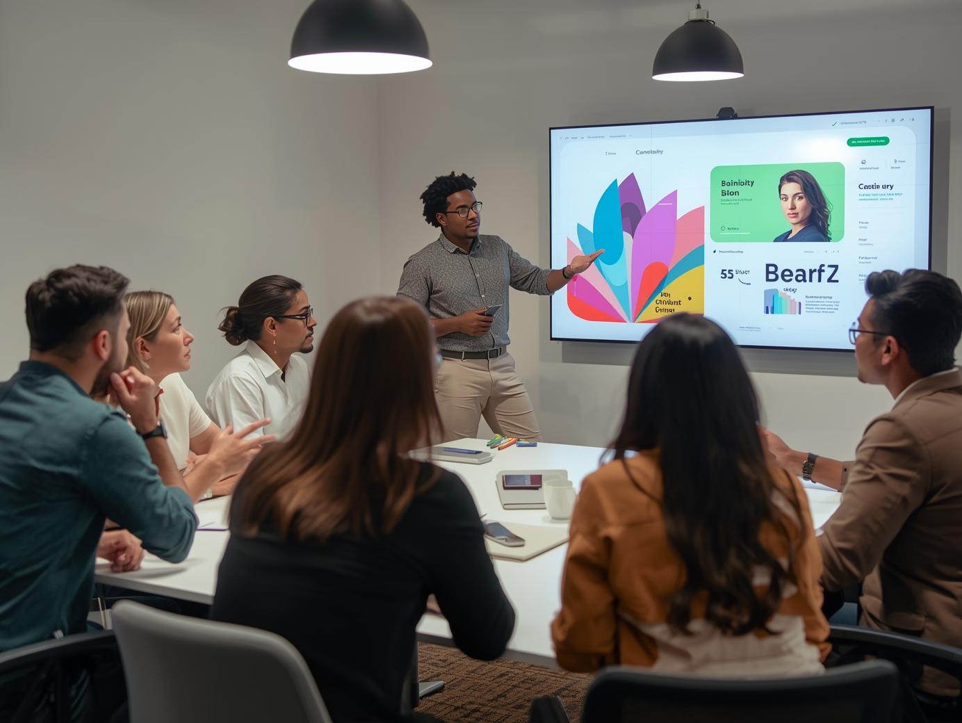 Creative talent sourced by marketing headhunters supporting brand design and advertising projects.