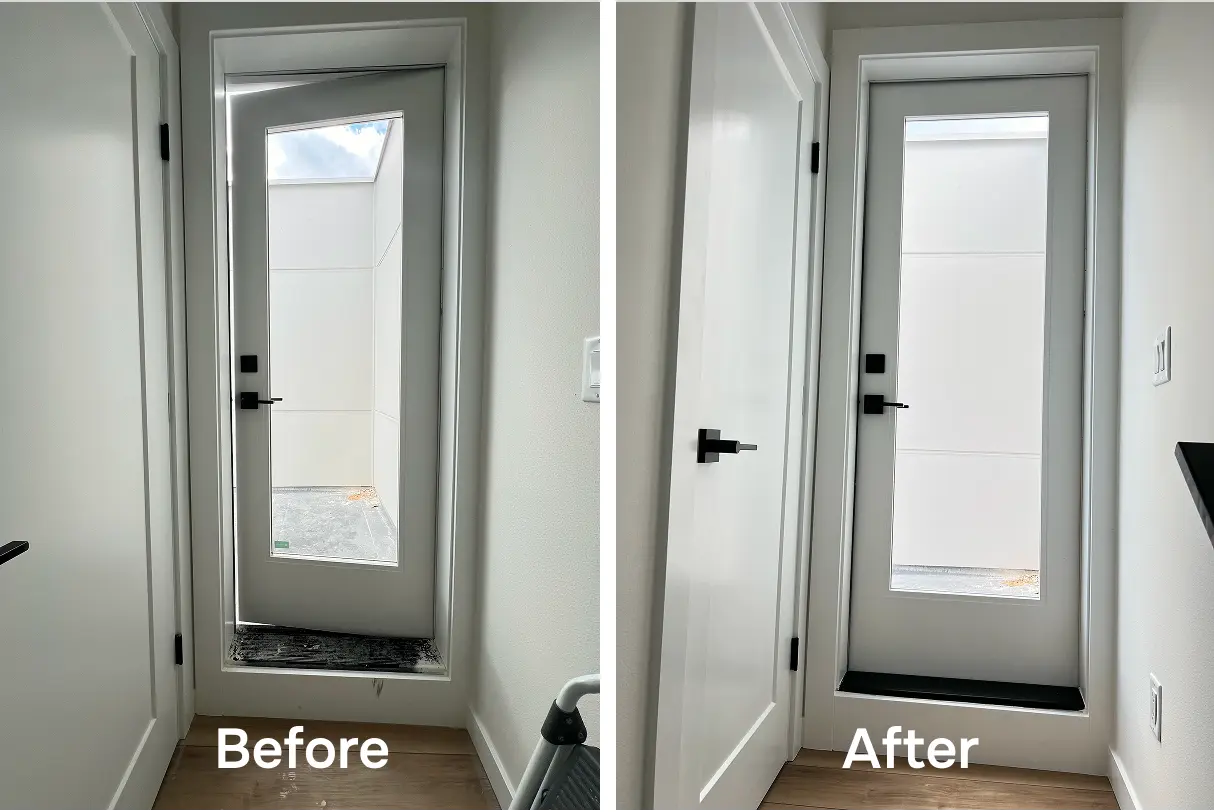 image of before and after cleaning in a kitchen