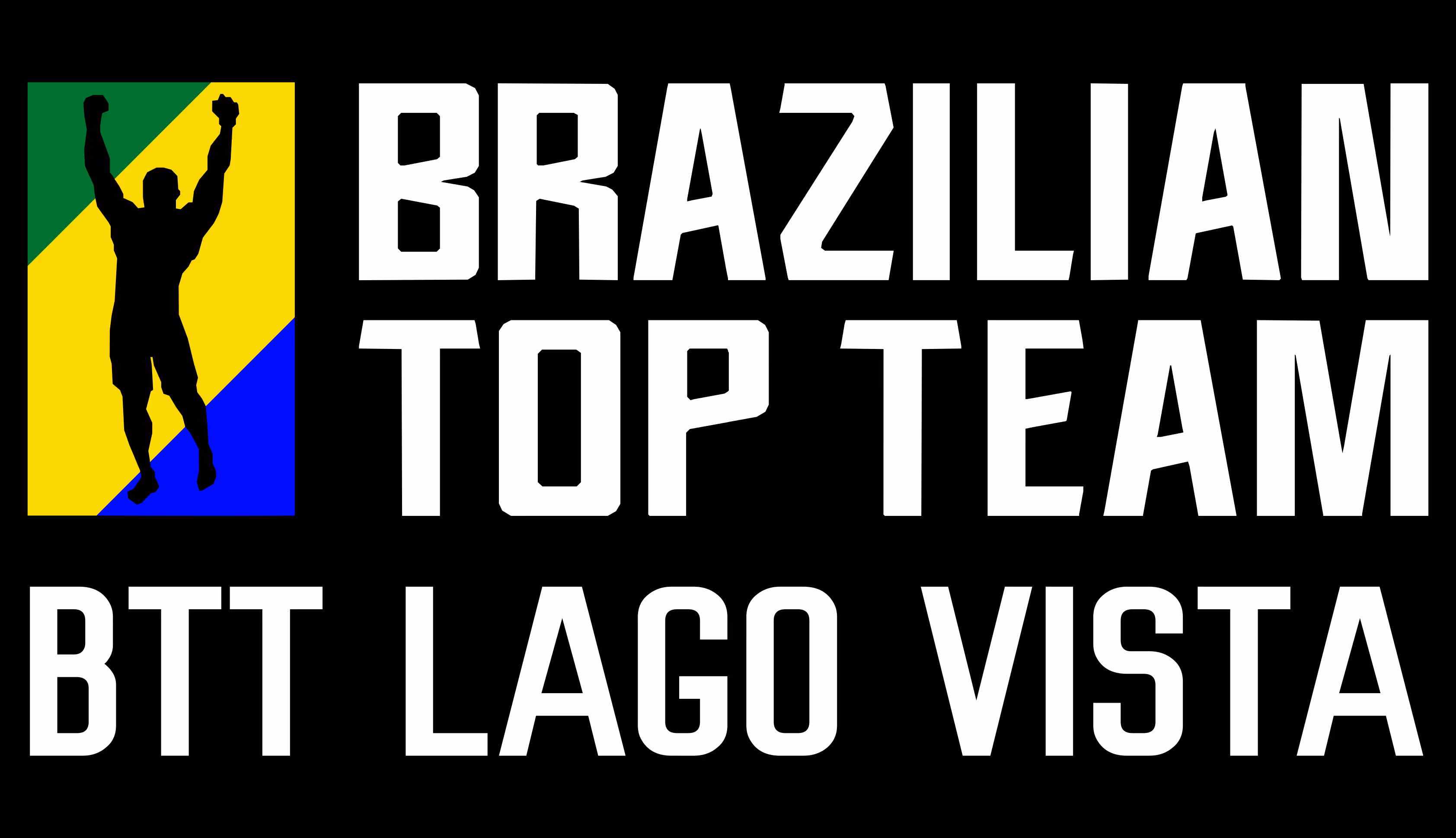 Man with hands up logo for BTT Lago Vista