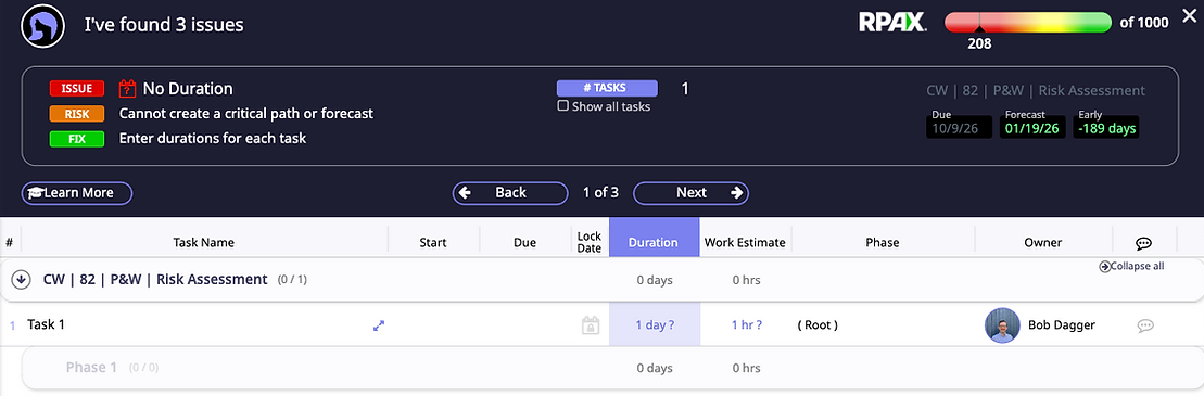 AI-Powered Project Coach: Guided Remediation 