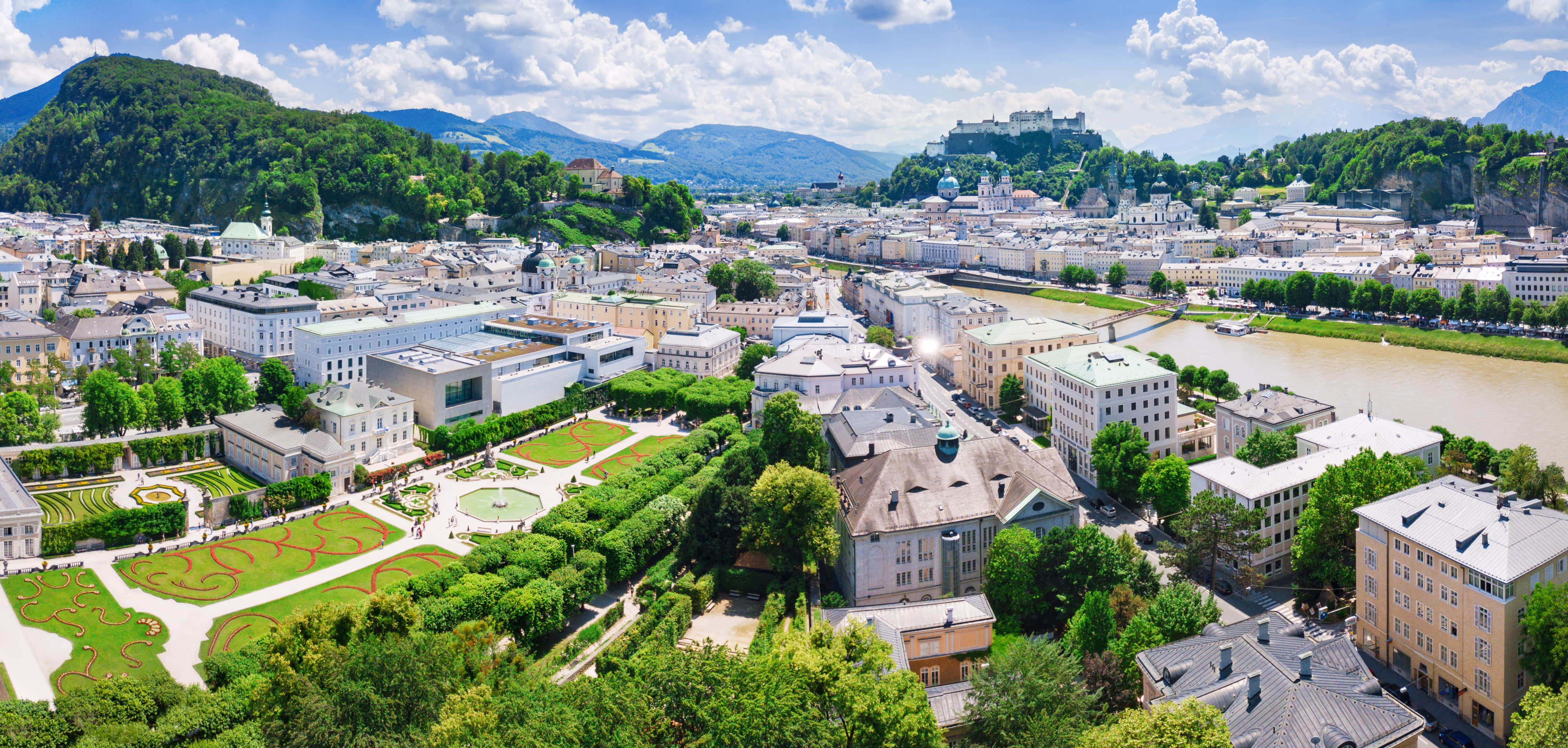 Blick über die Stadt Salzburg