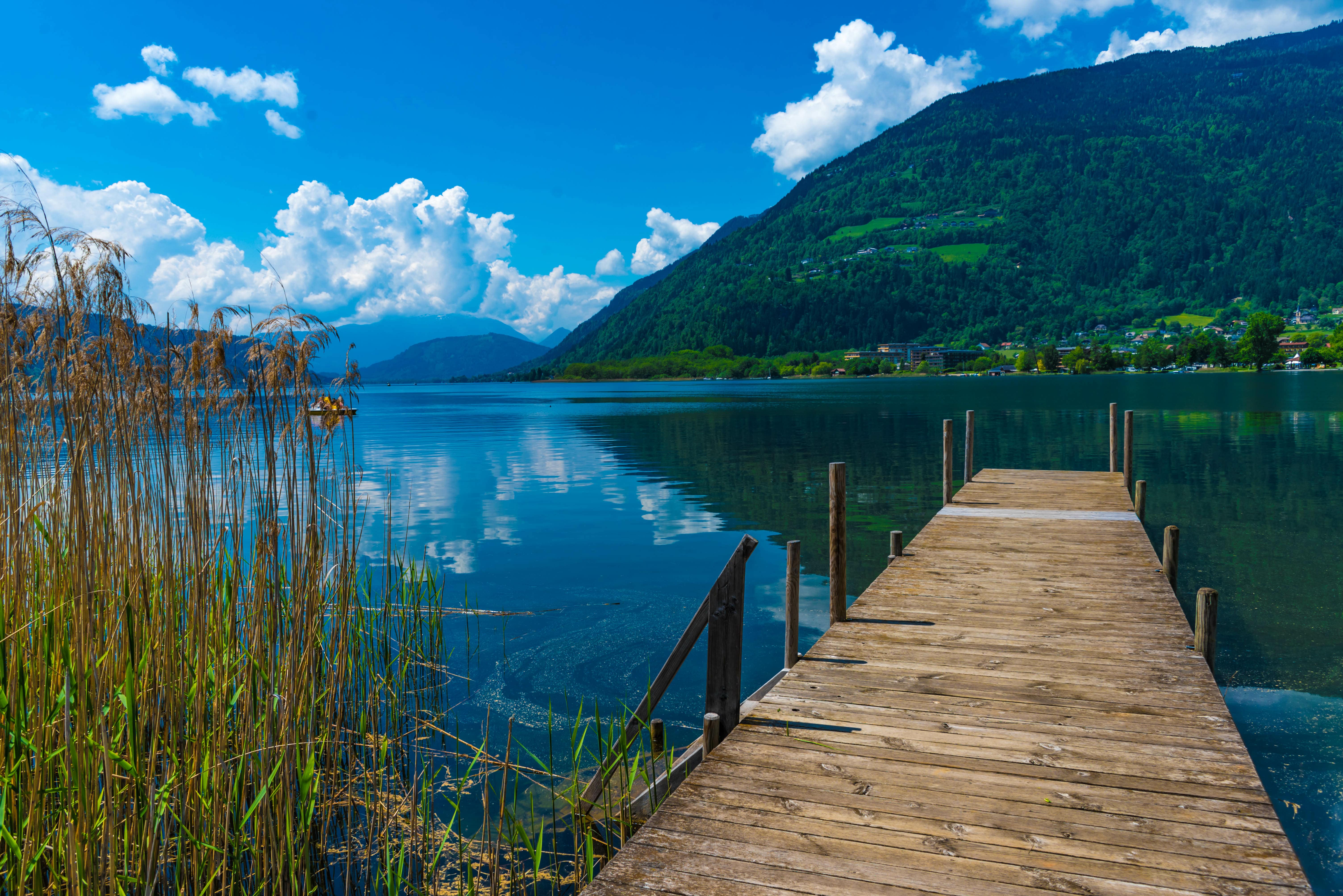 Holzsteg am Ossiacher See