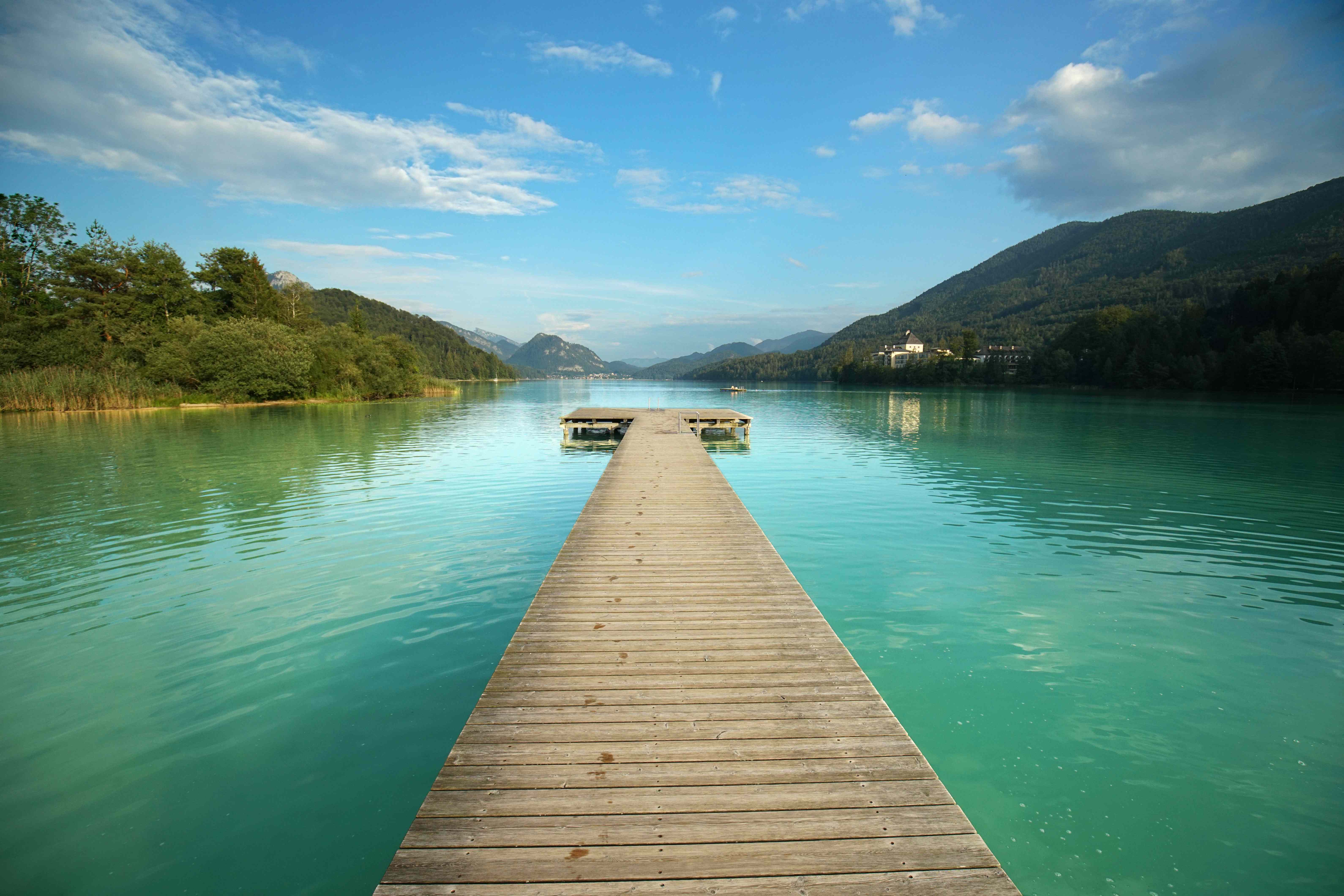 Herbstlicht am See