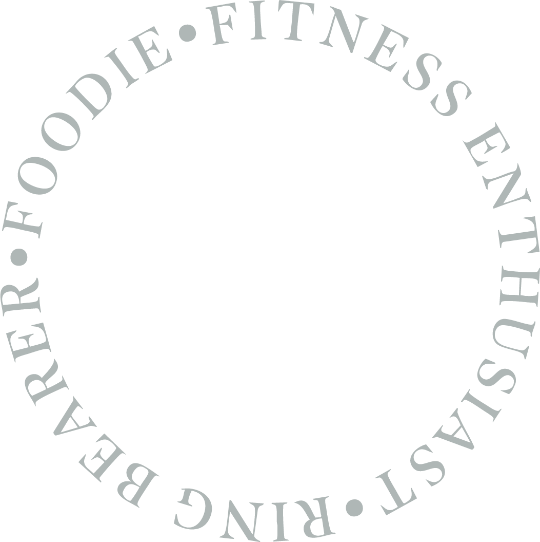 A ring of text with biographical information