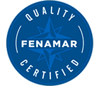 Quality Certified FENAMAR logo featuring a blue star on a clean white background emblem.