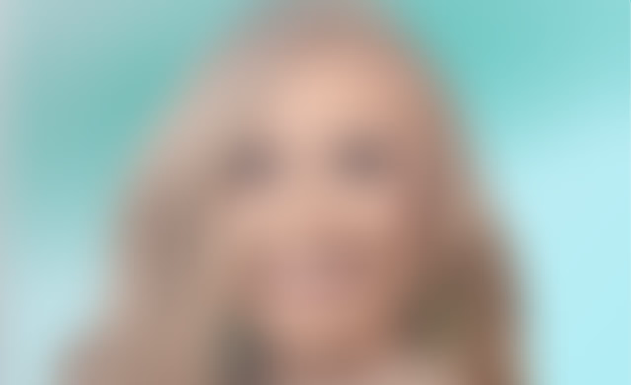 Zuma portrait with blurred effect against teal background