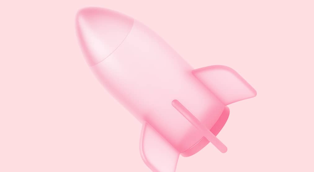 3D Pink Rocket Icon Digigrowth Webflow Template | BRIX Template
