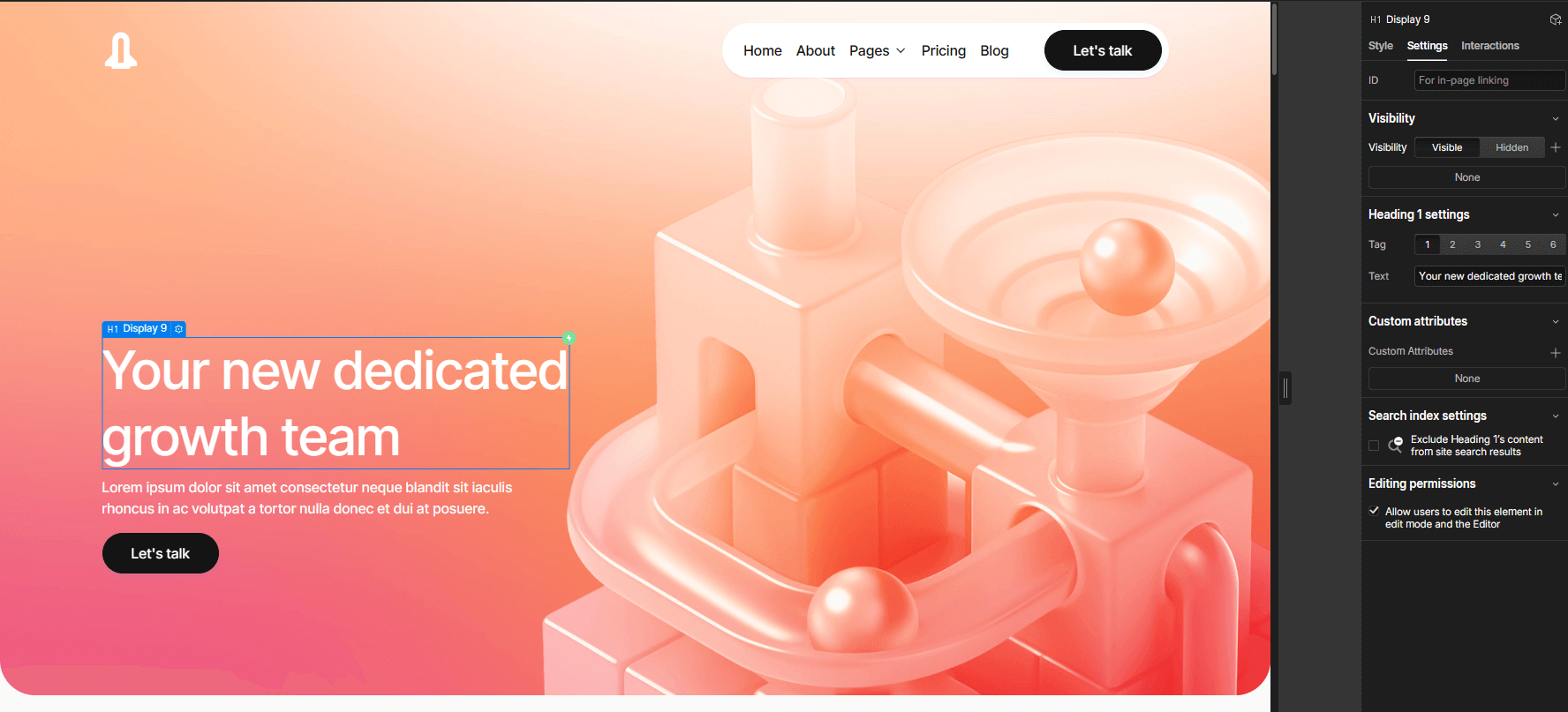 Digigrowth Webflow Template And Ui Kit Static Content | BRIX Template  
