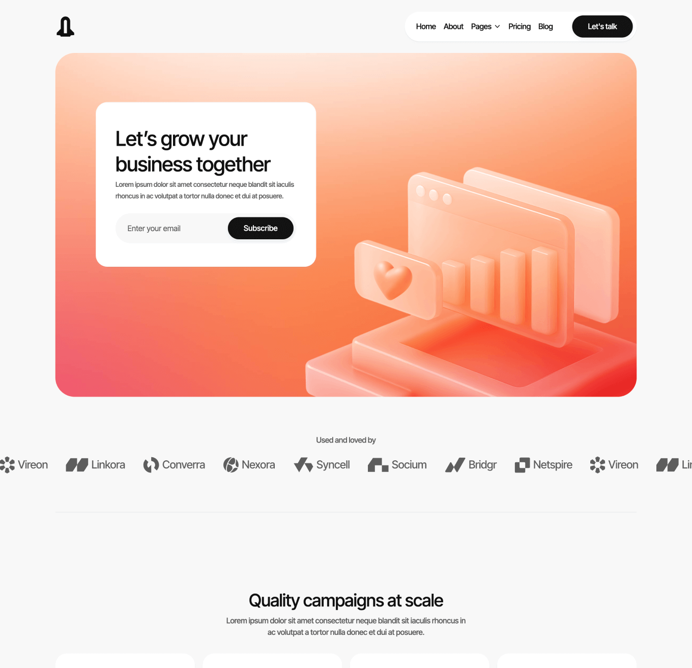 Digigrowth - Home V2 Page - Marketing Agency Webflow Template