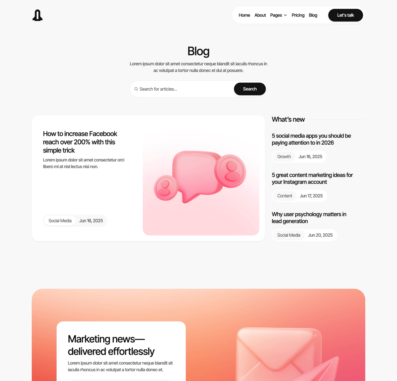Digigrowth - Blog V3 Page - Marketing Agency Webflow Template