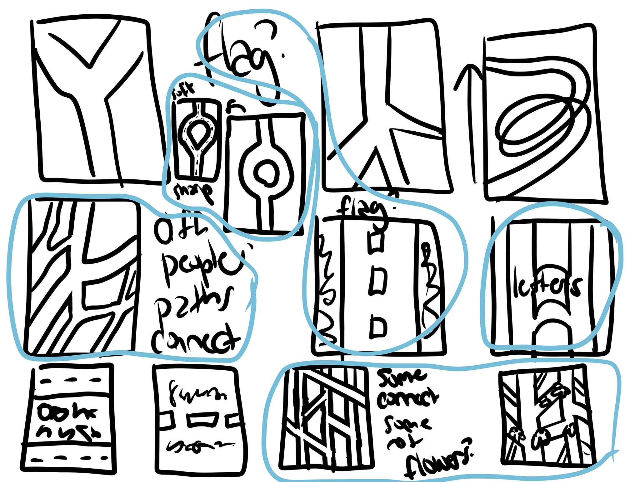 Rough drafts for Son of Elsewhere cover redesign