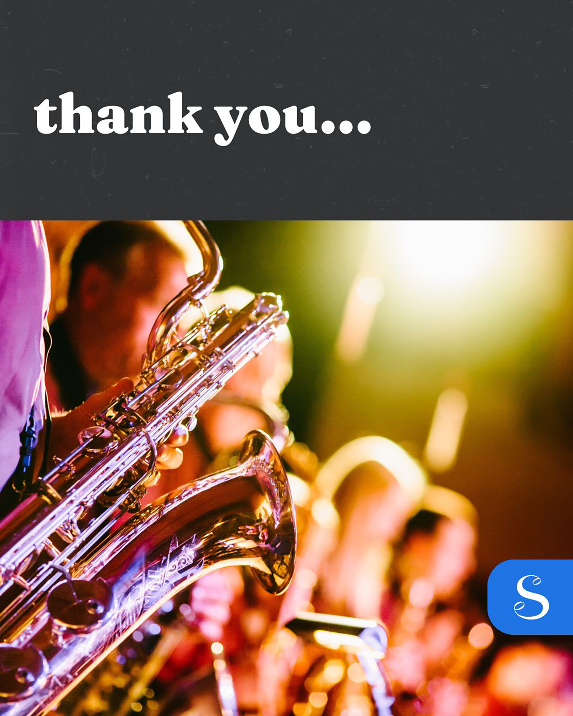 Solstice social media template: thank you