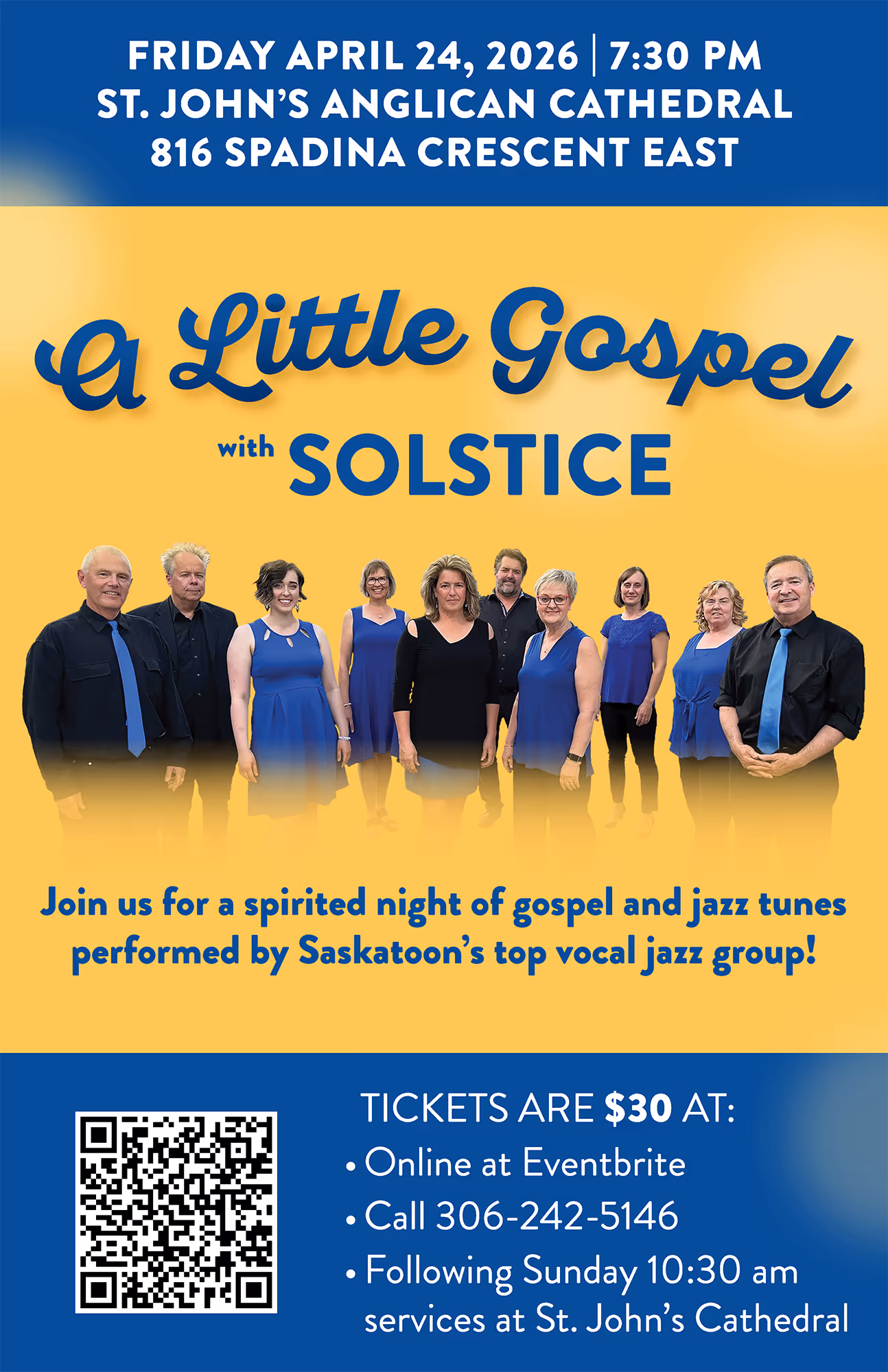 Solstice gospel concert poster