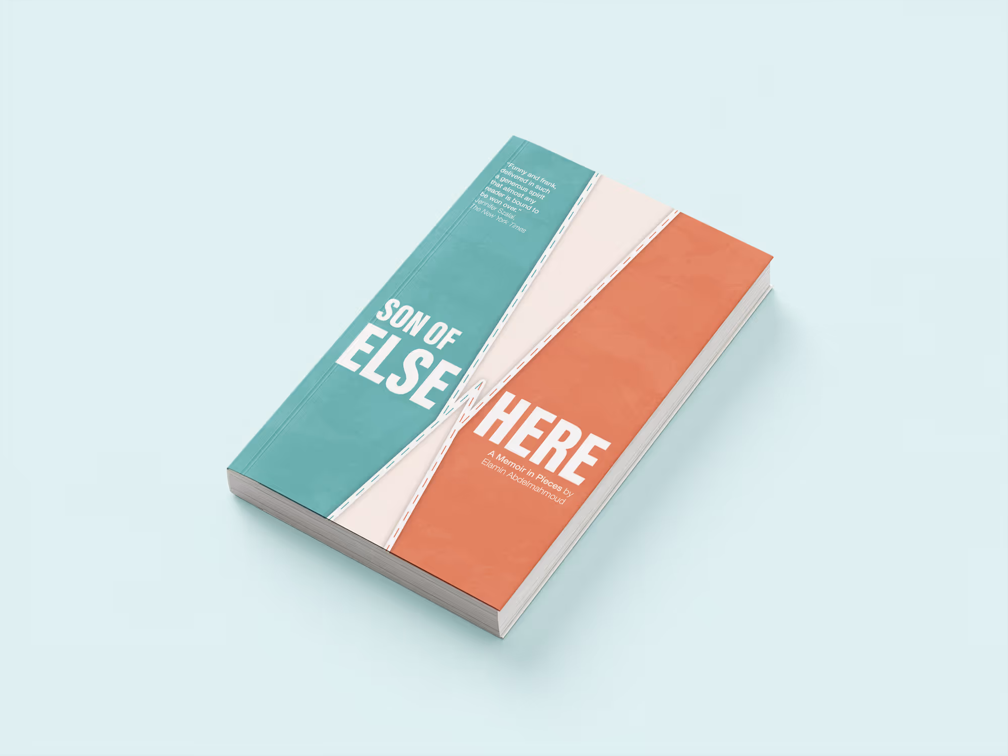 Son of Elsewhere cover design on book