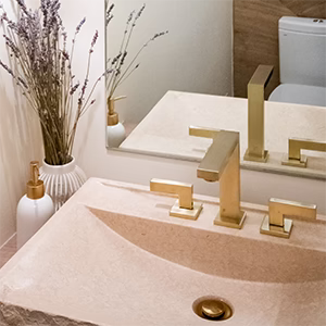 Jerusalem Limestone Sink Material.