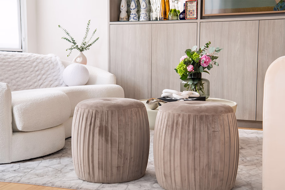 Living Room Design in NYC Apartment.