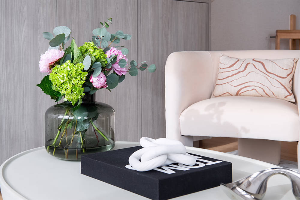 Modern Coffee Table in NYC Apartment.