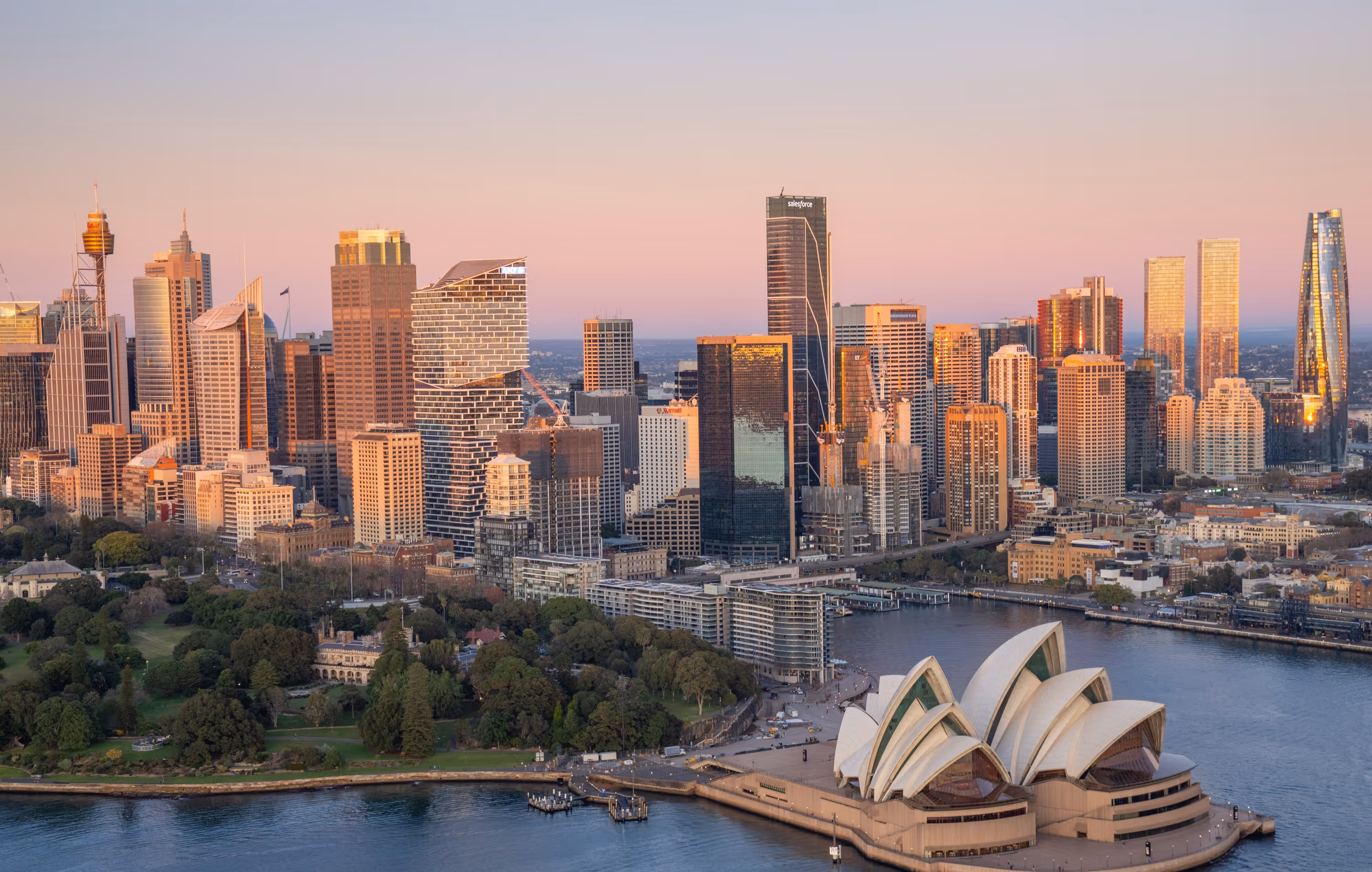 An Aerial Image of the Sydney Skyline